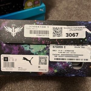 NWT SZ 11 men’s Melo 01’s. White/Silver